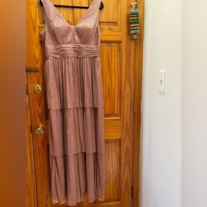 Elegant Mauve Evening Gown
